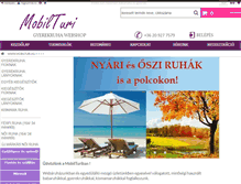 Tablet Screenshot of mobilturi.hu